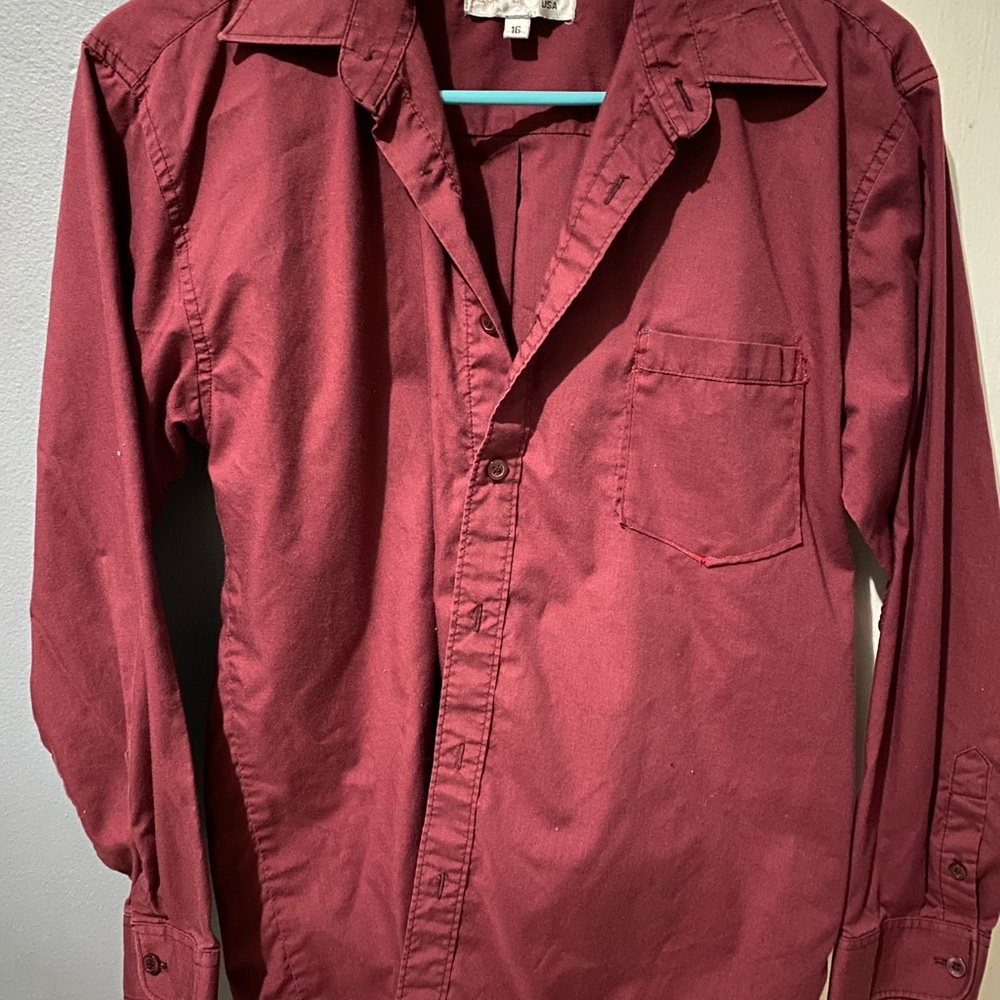 Shirt suit red